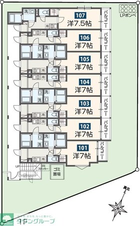 MELDIA長沼IIの物件間取画像